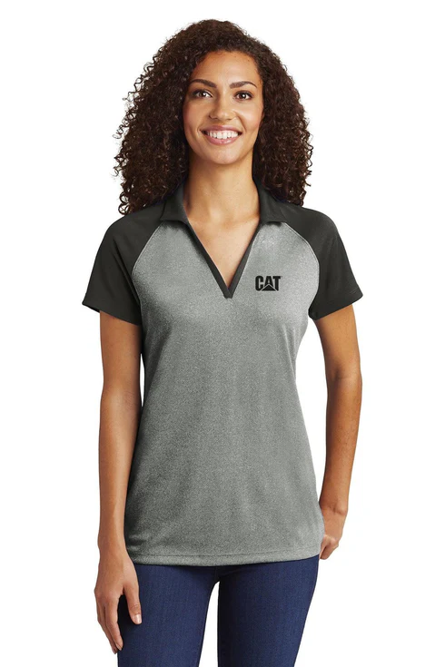 Damas Raglan Heather Blockpolo