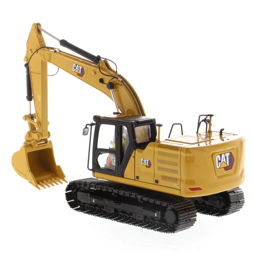 1:50 323 hydraulisk grävmaskin med arbetsverktyg