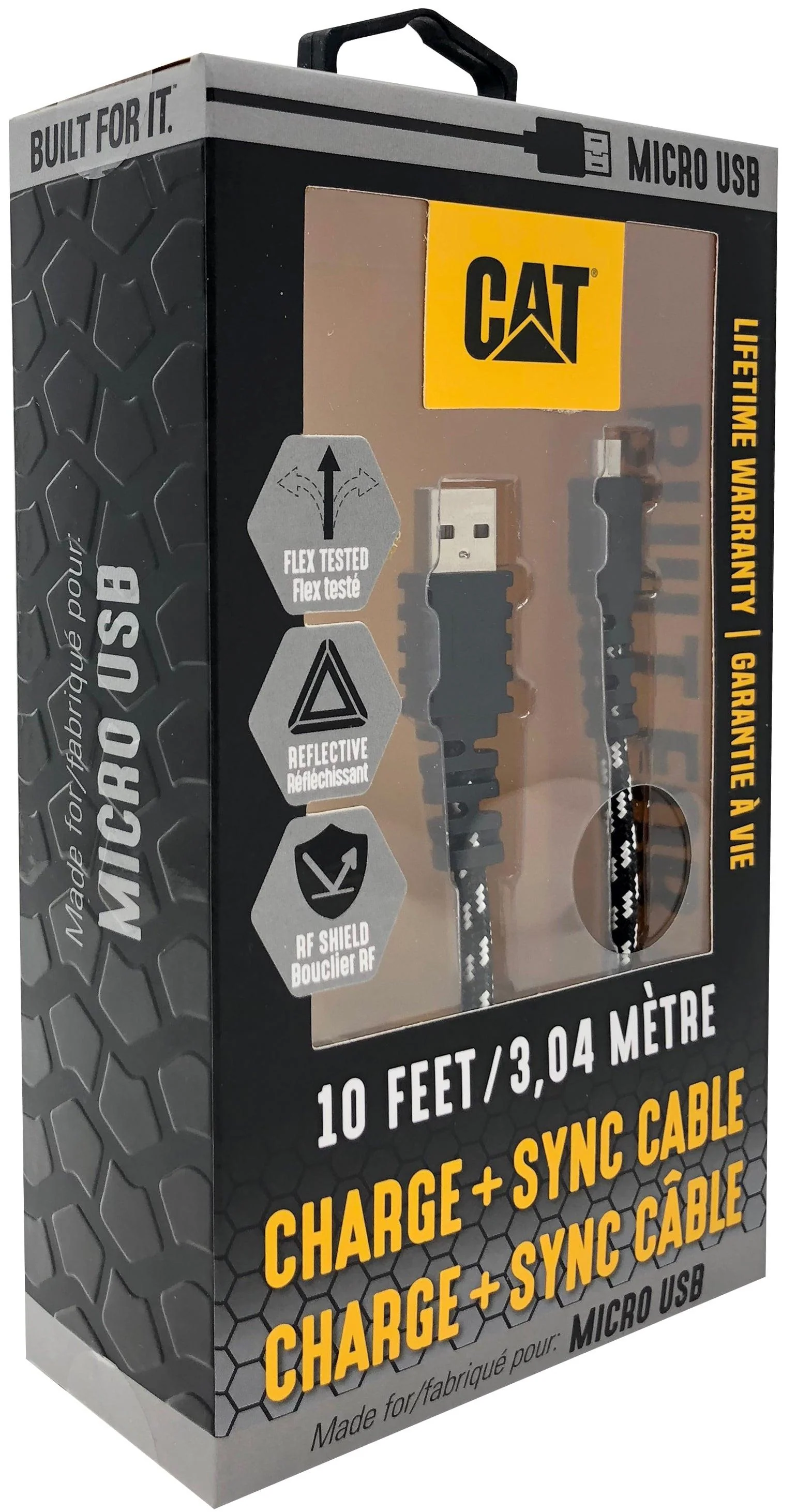 Micro-USB till USB 10' kabel