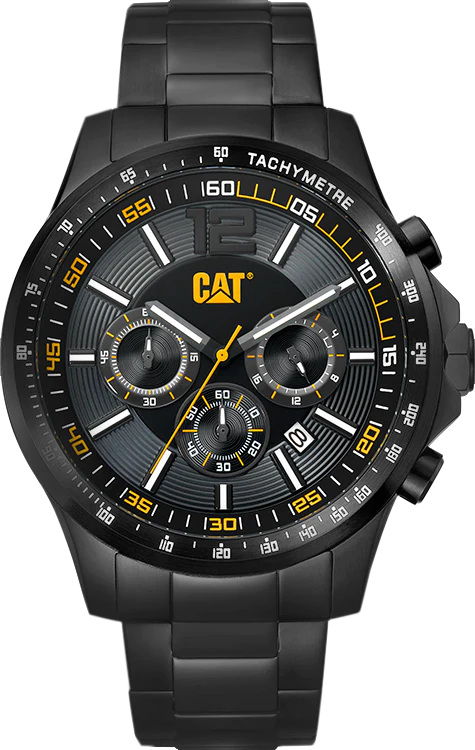 Boston Chrono-ur Klocka Svart visare med svart rostfritt stålsäv
