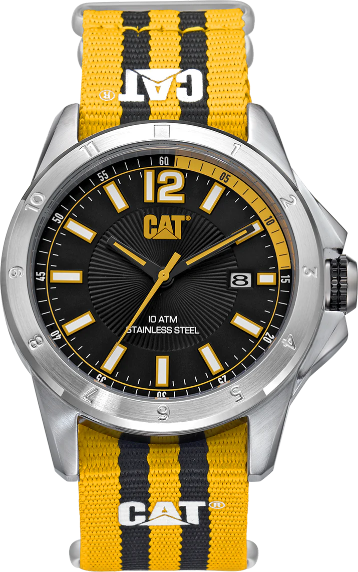 Big Twist 24-ur 24 timmar Svart visare med nylonarmband
