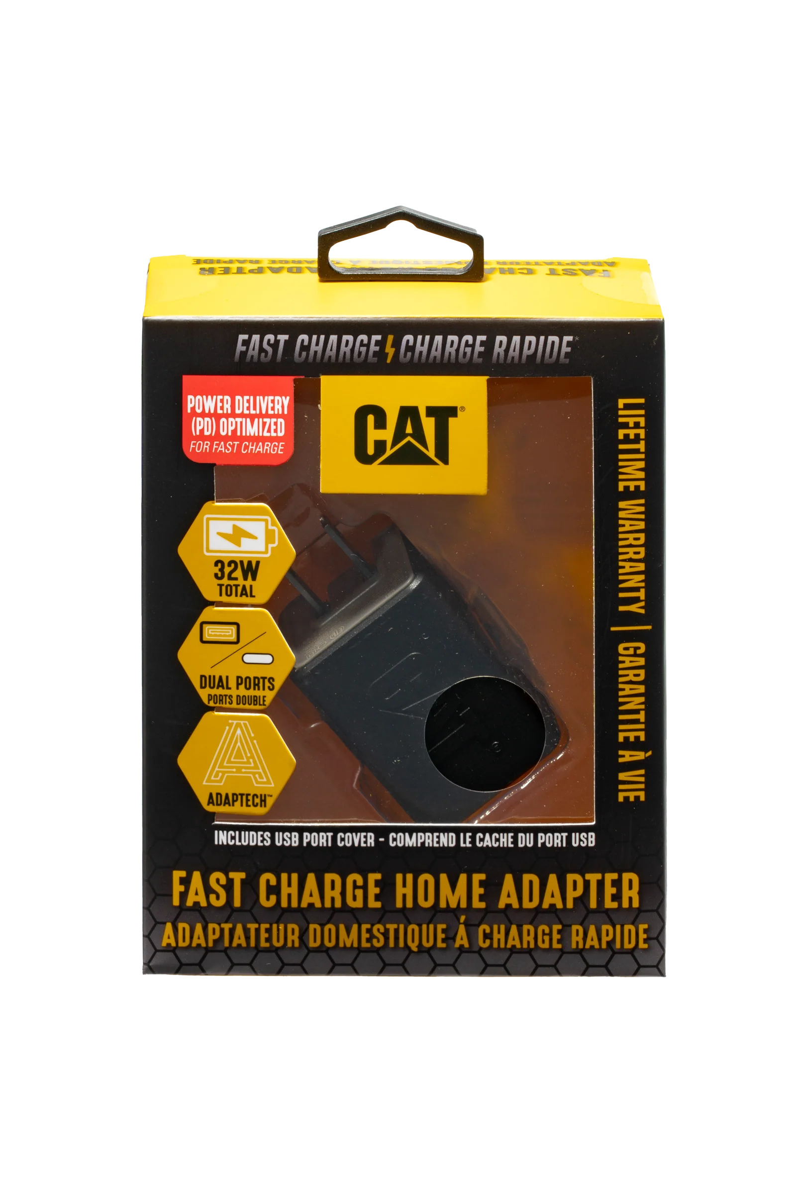 CAT® Dubbel USB-snabb laddnings AC-väggadapter