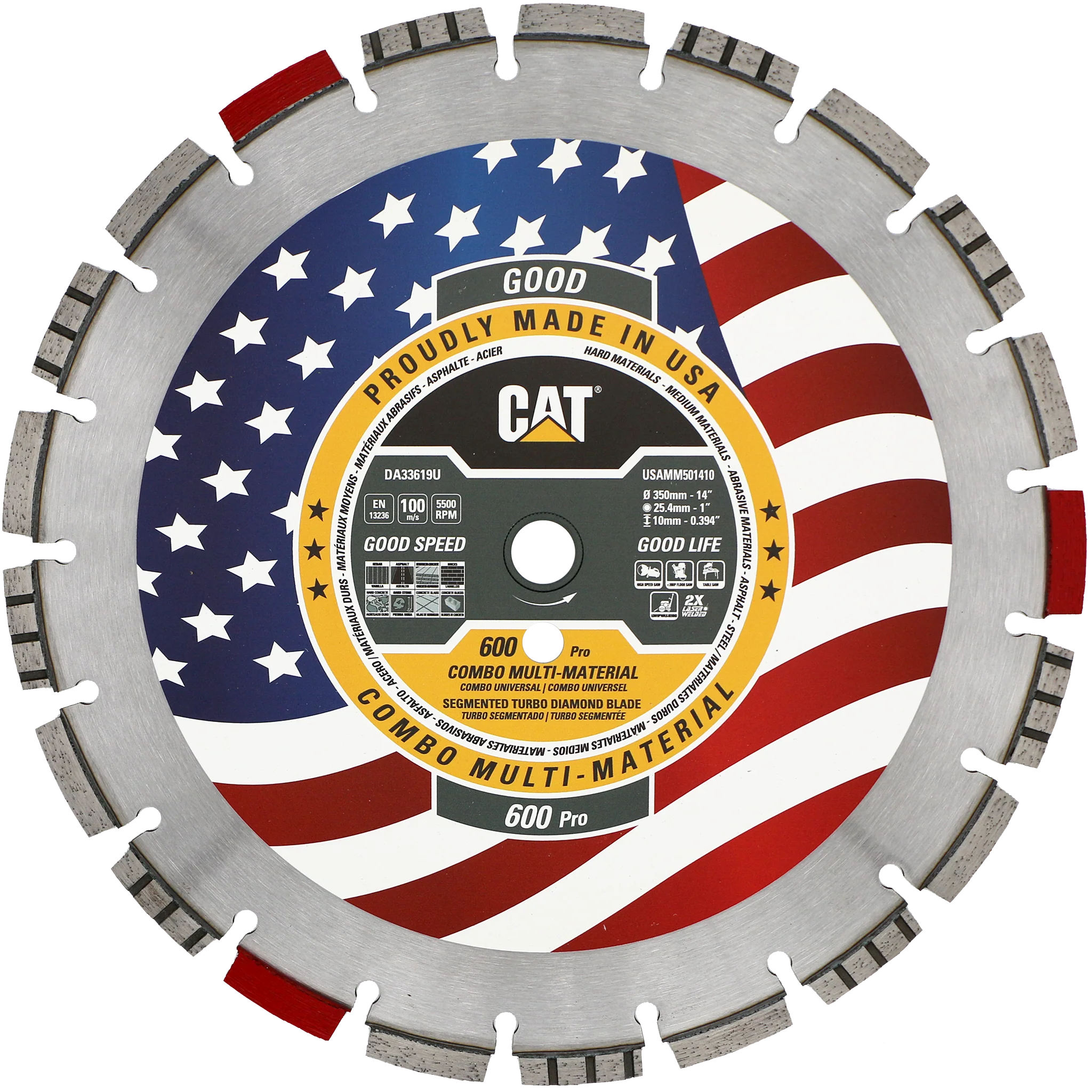 Cat® 600 Pro tillverkad i USA, flermaterial