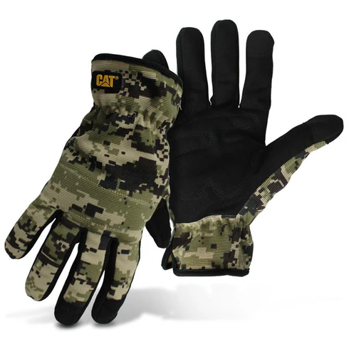 Touchscreen digital camo-mössa med paddad handflata