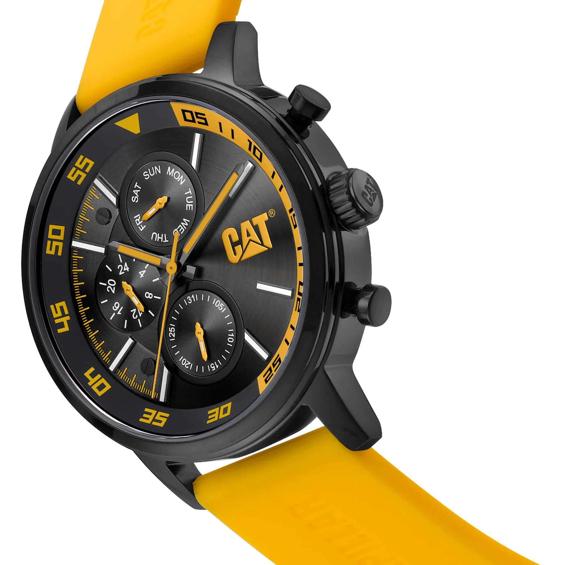 Sail Watch Guldviser Stainless Steel med Silikonarmband