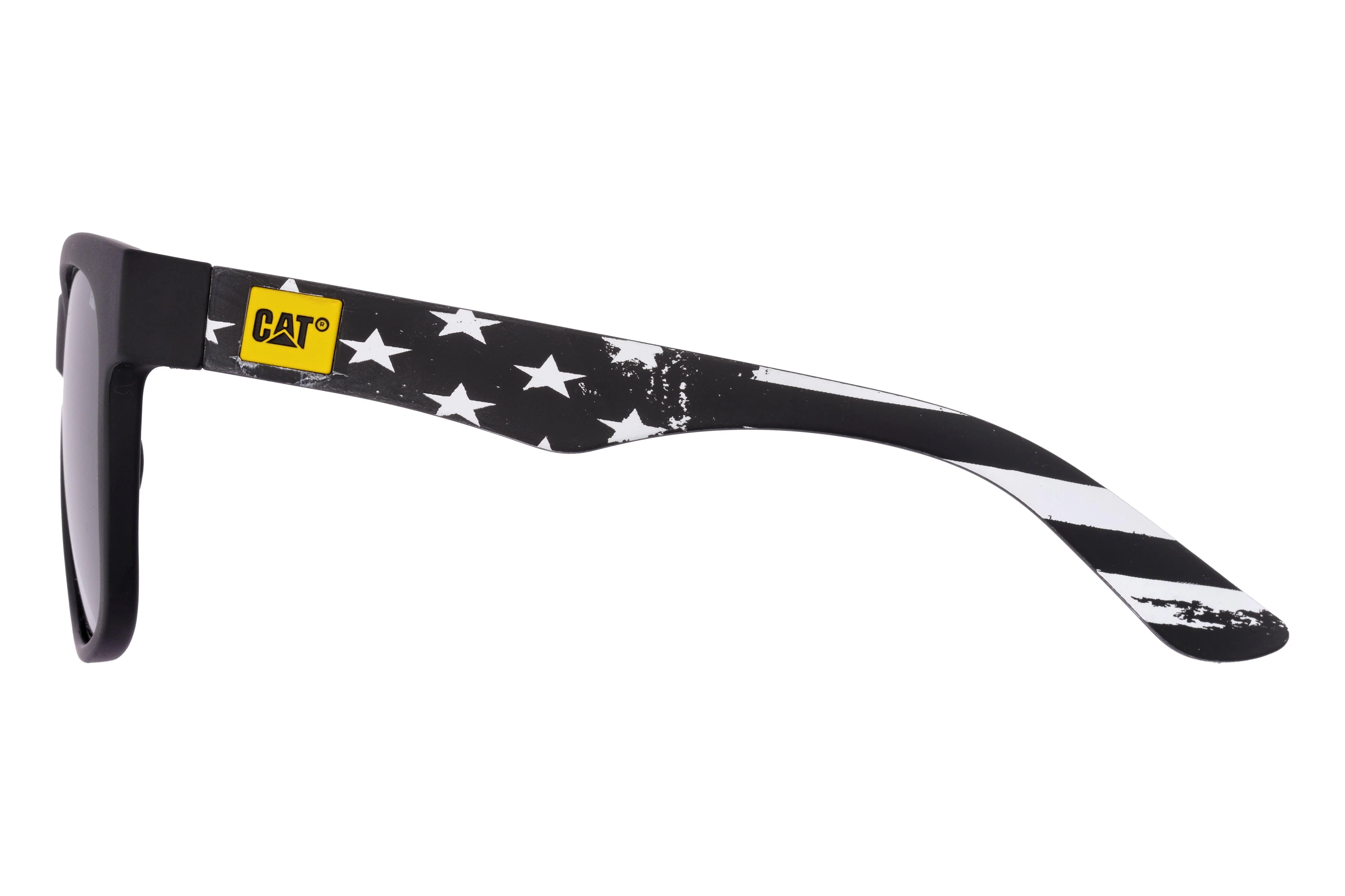 Americana-solglasögon matt svart med silver glimt-lins
