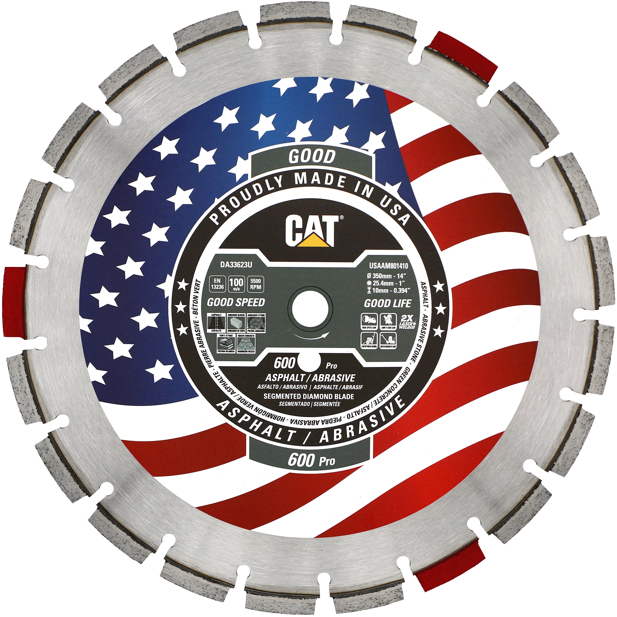 Cat® 600 Pro tillverkad i USA, släntmaterial