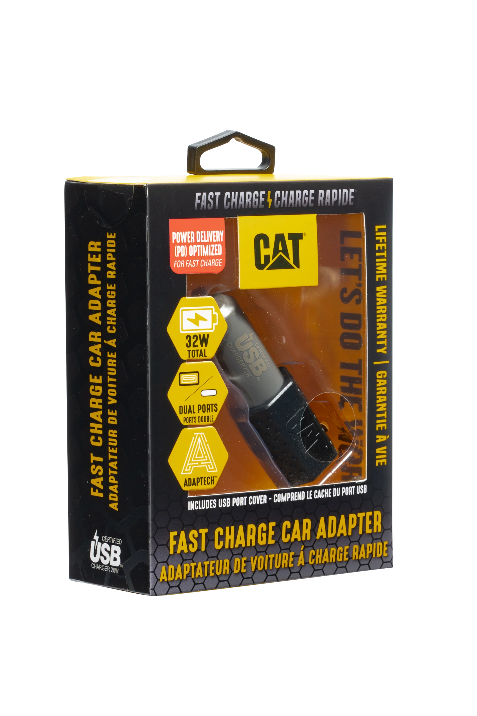 CAT® Dubbel USB Power Delivery DC-biladapter
