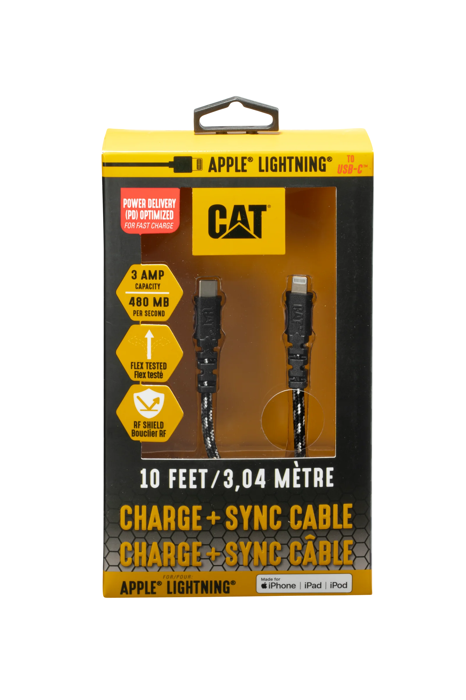 CAT® certifierad Lightning® till USB-C Power Delivery