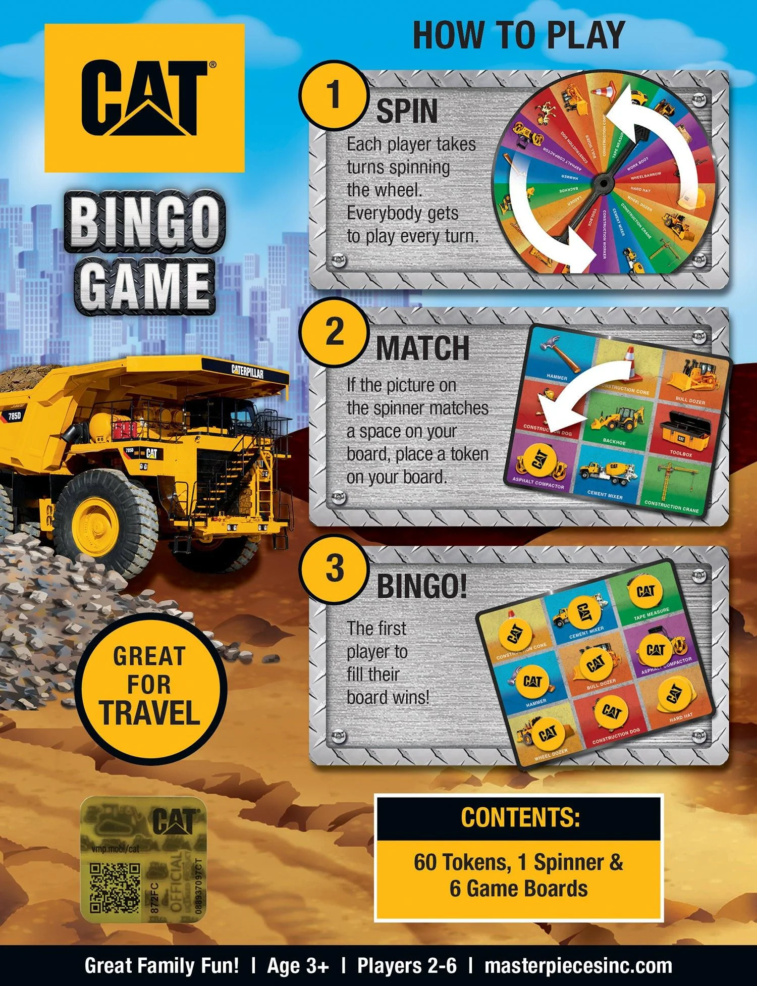 Caterpillar Bingo-spel