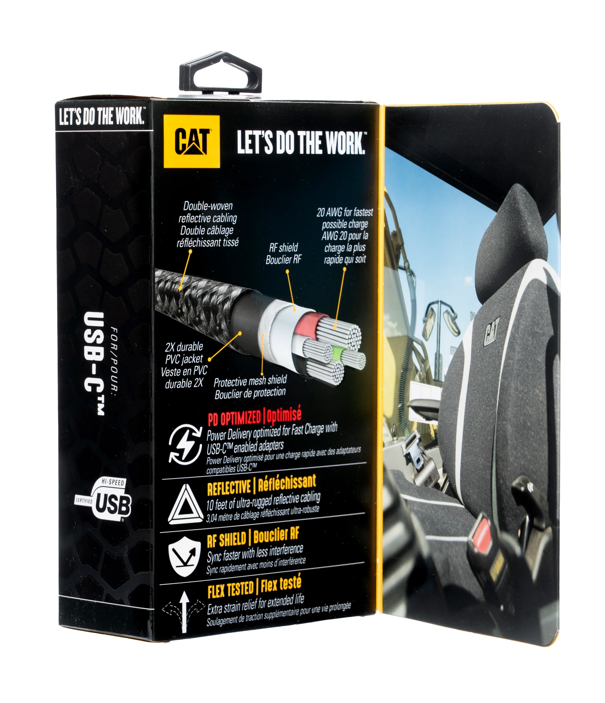 CAT® certifierad USB-C till USB-C Power Delivery