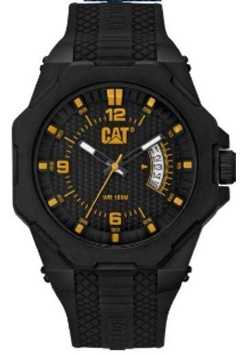 Octa Watch Svart/Gul Skiva ABS med Silikonarmband