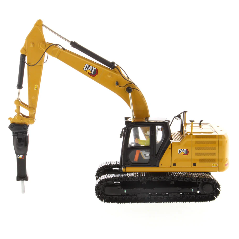 1:50 323 hydraulisk grävmaskin med arbetsverktyg