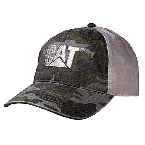 Klassisk camo-hatt med grå logotyp