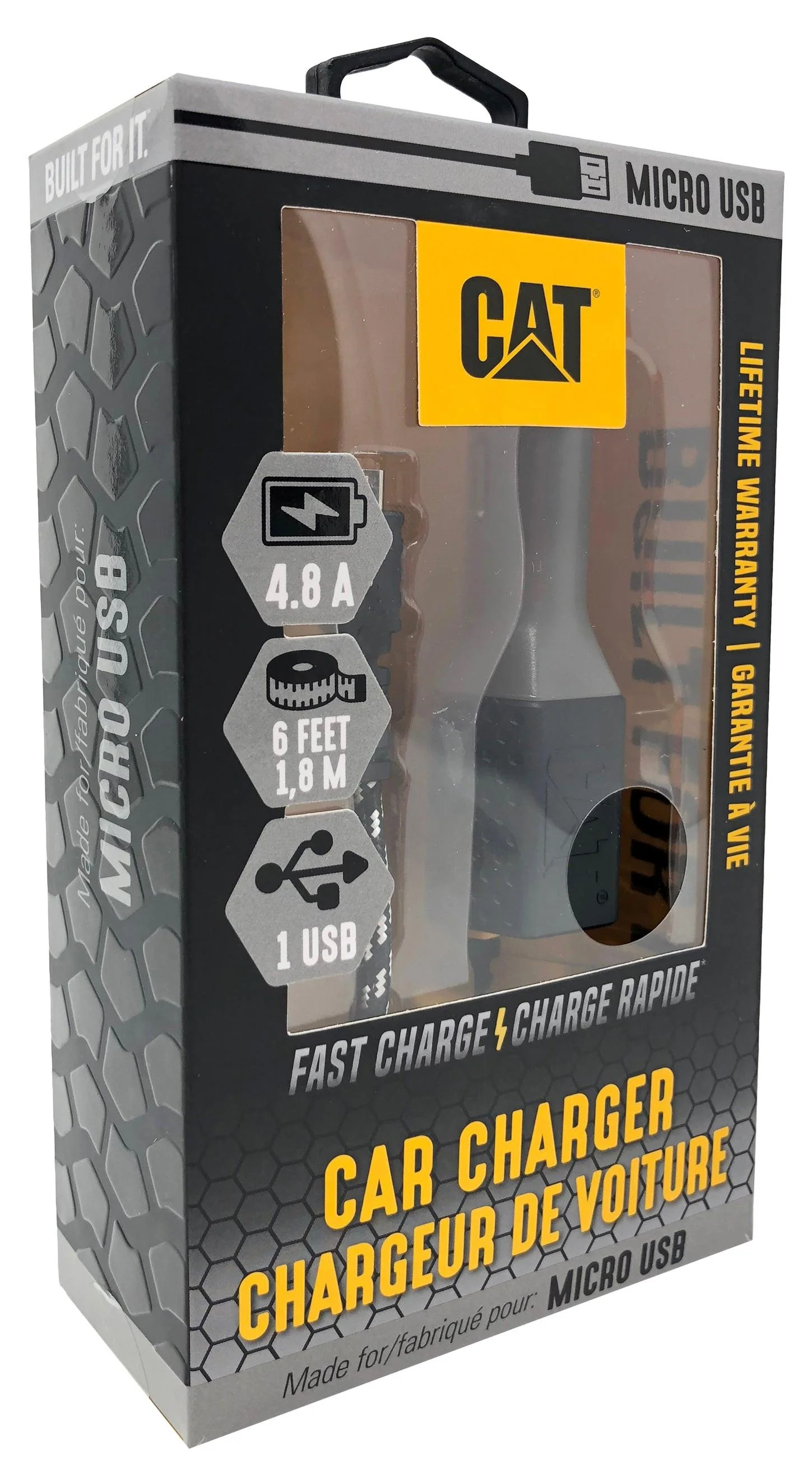 Micro 1 USB-portbilbatteriladdare