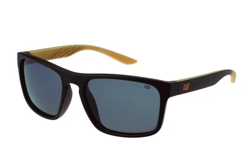 Tire Track-solglas Matte svart med röklinser