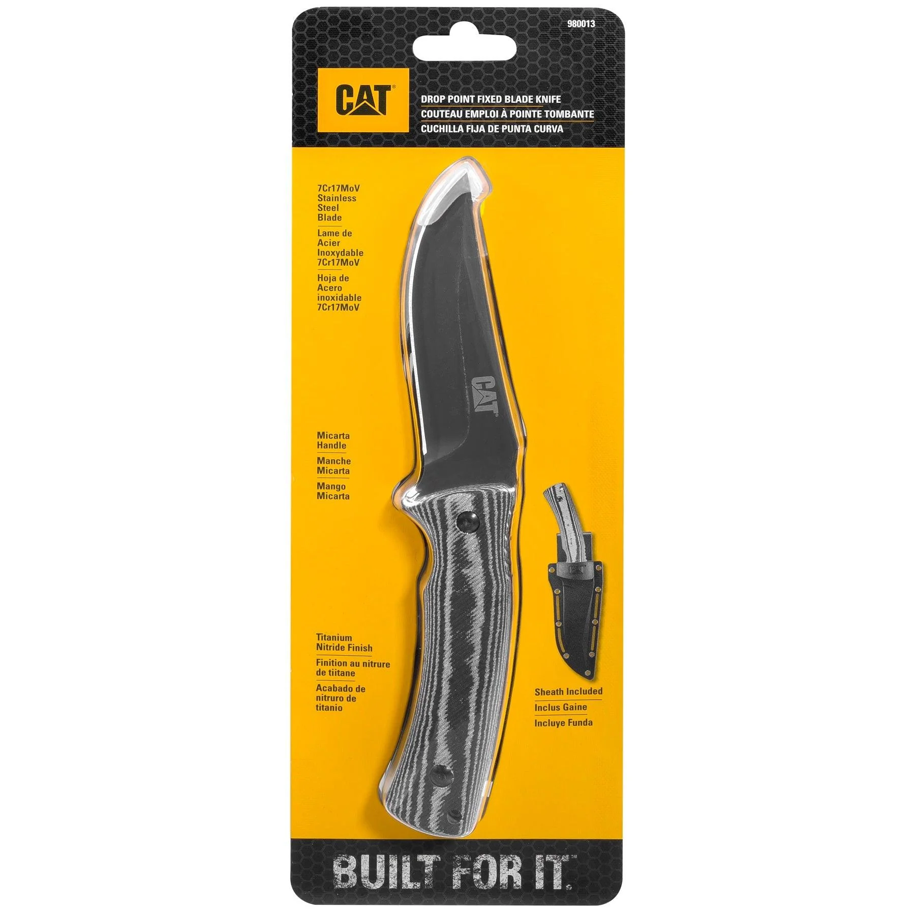 9 tum fastskärnig kniv
