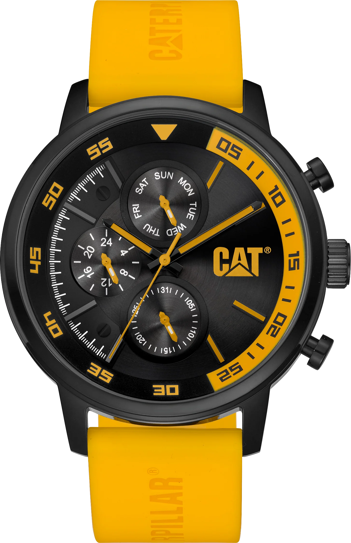 Sail Watch Guldviser Stainless Steel med Silikonarmband