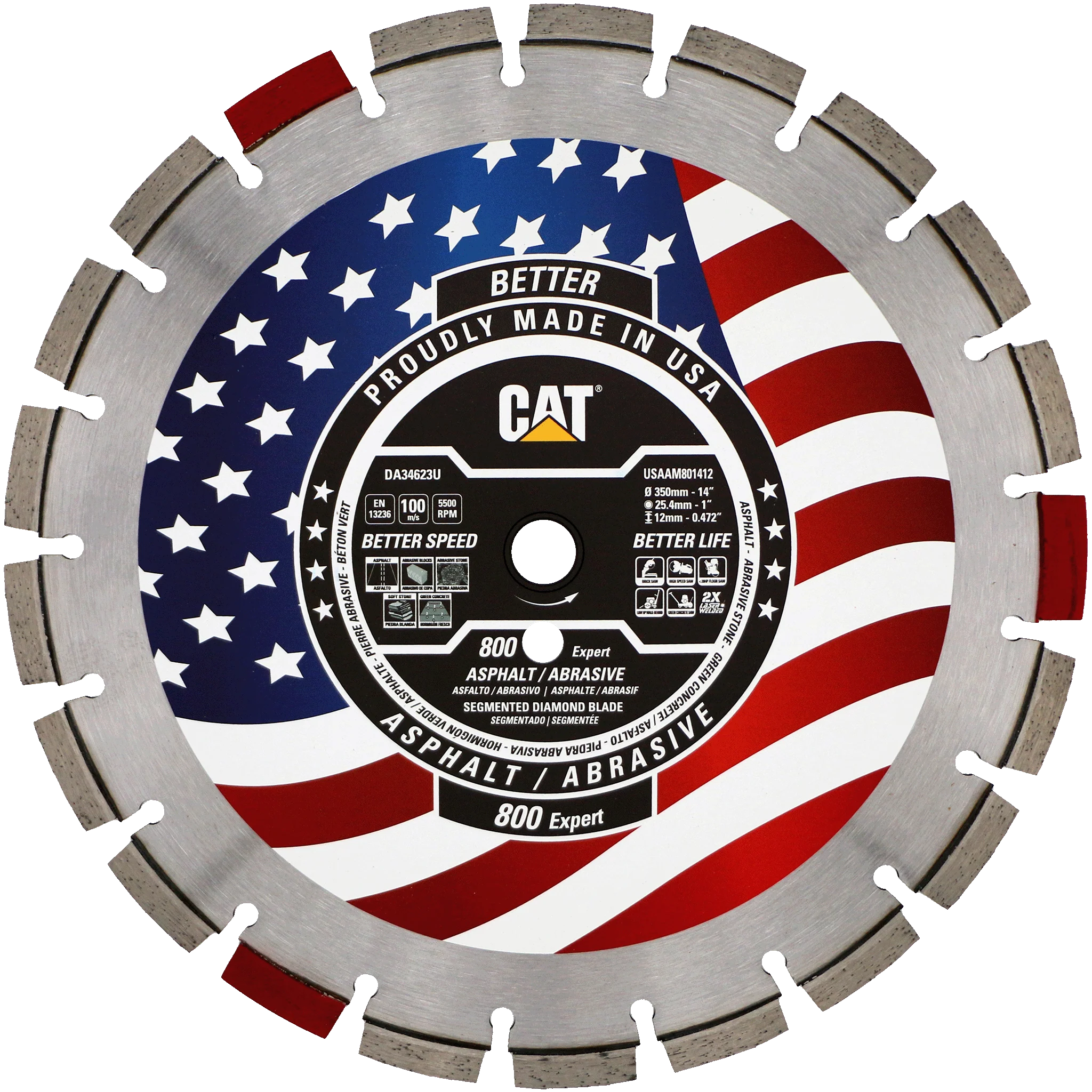 Cat® 800 Expert tillverkad i USA släntmaterial